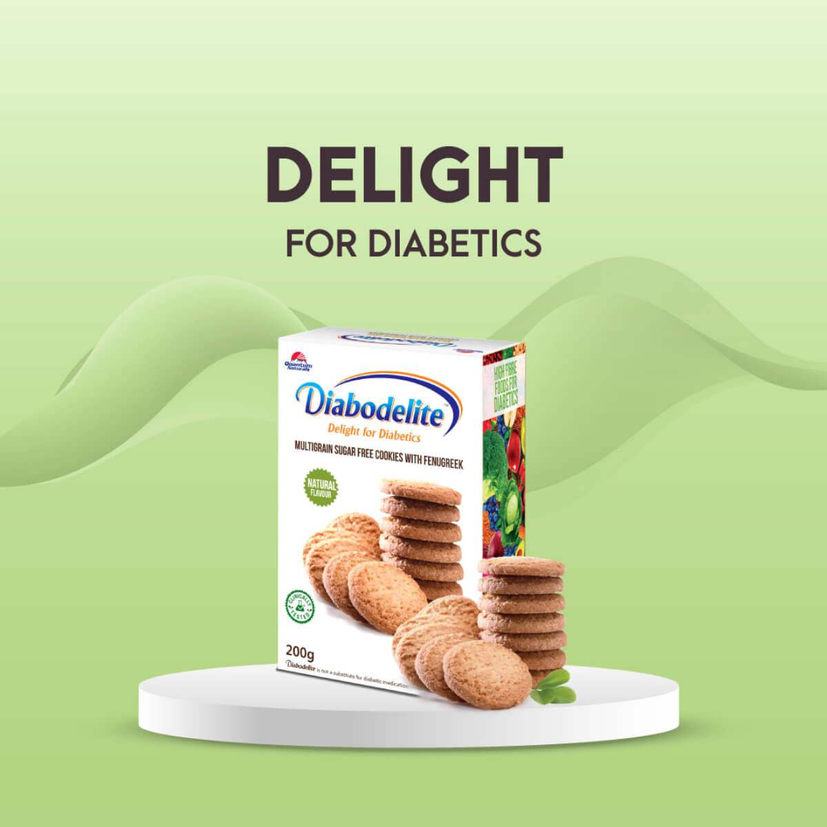 Diabodelite Cookies + Juice ( Diabodelite Tea Pack of 5 Free)